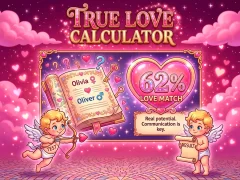 Jwèt True Love Calculator sou entènèt