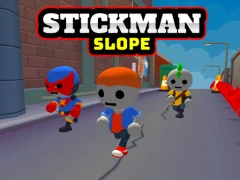 Jwèt Stickman Slope sou entènèt