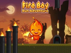 Jwèt Fire Boy Run Adventure sou entènèt