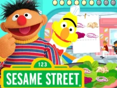 Jwèt 123 Sesame Street: Super Salad Diner sou entènèt