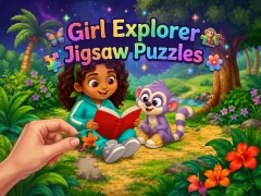 Jwèt Girl Explorer Jigsaw Puzzles sou entènèt