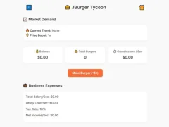 Jwèt Jburger Tycoon sou entènèt
