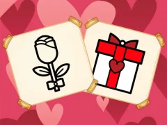 Jwèt Valentine Present Coloring sou entènèt