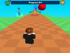 Jwèt Obby Pogo Parkour! sou entènèt