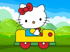 Jwèt Cute Kitty Car Jigsaw sou entènèt