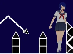 Jwèt Space Geometry Dash Waves sou entènèt