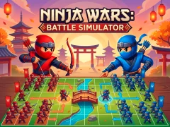 Jwèt Ninja Wars: Battle Simulator sou entènèt