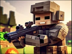 Jwèt Pixel Village Battle 3D.io sou entènèt