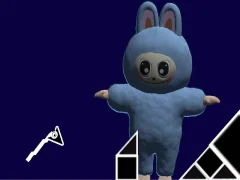 Jwèt Labubu Geometry Dash sou entènèt