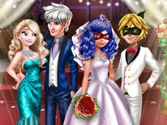 Jwèt Ladybug Wedding Royal Guests sou entènèt