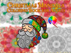 Jwèt Christmas Mandala Coloring Book for Adults sou entènèt