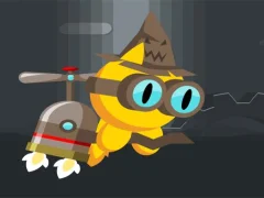 Jwèt FlapCat Halloween sou entènèt