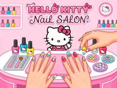 Jwèt Hello Kitty Nail Salon sou entènèt