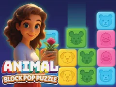 Jwèt Animal Block Pop Puzzle sou entènèt