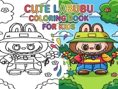 Jwèt Cute Labubu Coloring Book for Kids sou entènèt