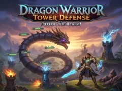 Jwèt Dragon Warrior Tower Defense sou entènèt