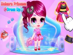 Jwèt Unicorn Princess Dress Up sou entènèt