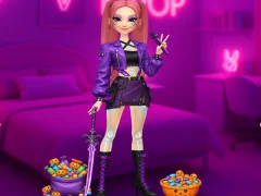 Jwèt K-Pop Halloween Dress Up sou entènèt