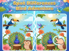 Jwèt Spot Differences Bird Adventure sou entènèt