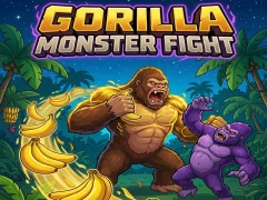 Jwèt Gorilla Monster Fight sou entènèt