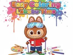 Jwèt Easy Coloring Labubu Time sou entènèt