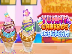 Jwèt Yummy Churros Ice Cream sou entènèt