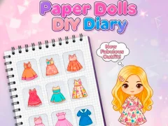 Jwèt Paper Dolls DIY Diary sou entènèt