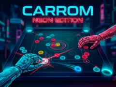 Jwèt Carrom Neon Edition sou entènèt