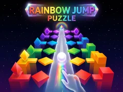 Jwèt Rainbow Jump Puzzle sou entènèt