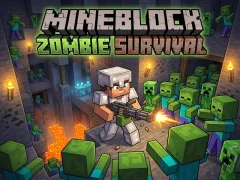 Jwèt Mineblock Zombie Survival sou entènèt