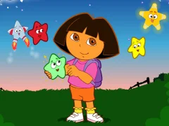 Jwèt Dora The explorer Dora's Star Catching sou entènèt