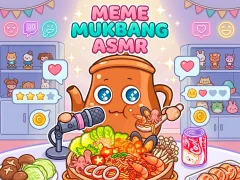 Jwèt Meme Mukbang ASMR Game sou entènèt