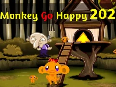 Jwèt Monkey Go Happy Stage 202 sou entènèt