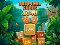 Jwèt Tropical Cubes 2048 sou entènèt