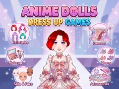 Jwèt Anime Dolls Dress Up Games sou entènèt