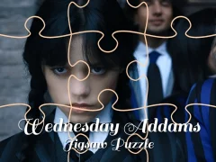 Jwèt Wednesday Addams Jigsaw Puzzle sou entènèt
