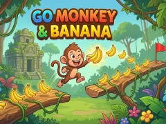 Jwèt Go monkey & Banana sou entènèt