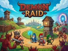 Jwèt Demon Raid sou entènèt