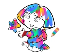 Jwèt Jungle Girl: Coloring Pages sou entènèt