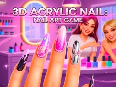 Jwèt 3D Acrylic Nail: Nail Art Game sou entènèt