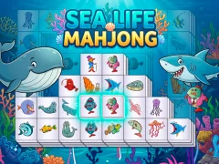 Jwèt Sea life mahjong sou entènèt