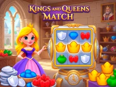 Jwèt Kings and Queens Match sou entènèt