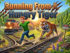 Jwèt Running From A Hungry Tiger sou entènèt