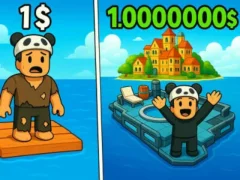 Jwèt Roblox: Raft Tycoon sou entènèt
