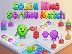 Jwèt Color Ring Sorting Match sou entènèt