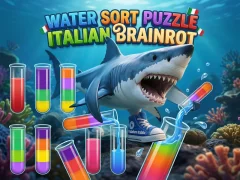 Jwèt Water Sort Puzzle Italian Brainrot sou entènèt