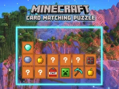 Jwèt Minecraft Card Matching Puzzle sou entènèt