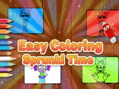 Jwèt Easy Coloring Sprunki Time sou entènèt