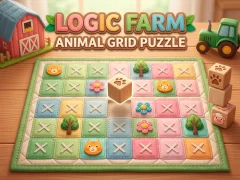 Jwèt Logic Farm: Animal Grid Puzzle sou entènèt