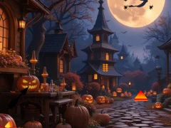 Jwèt Halloween Spider Web Treasure Escape sou entènèt